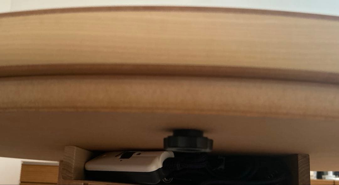 国産こたつ 円形 丸型100cmちゃぶ台タモ ※ハロゲンファンヒーター付