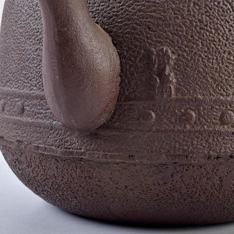 煎茶道具　釜師　佐藤浄清作　鋲打文　鉄瓶　鉄釜　M　R8983