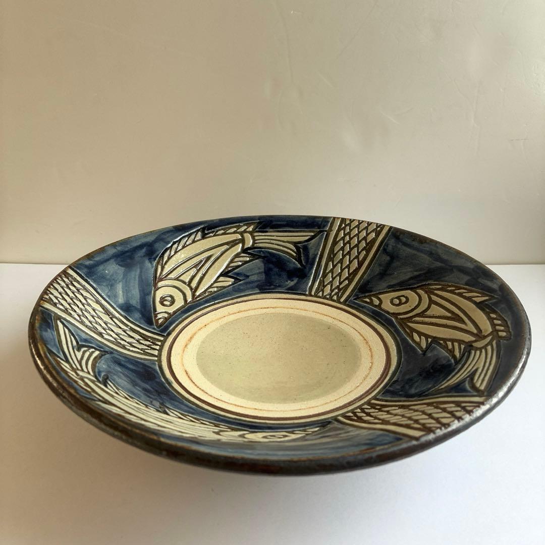 新品未使用　壺屋焼　金城敏男(金城次郎の長男）　皿