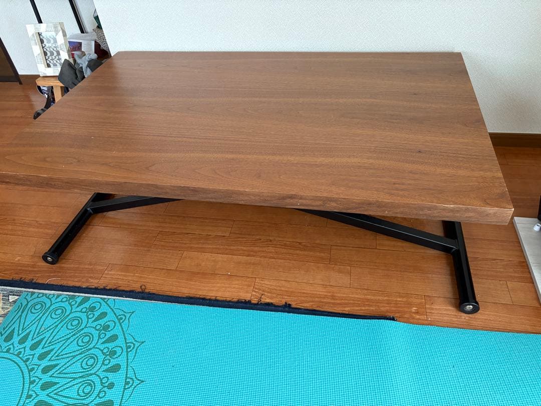 昇降ダイニングテーブル ウォルナット ニトリ　定価49,990円