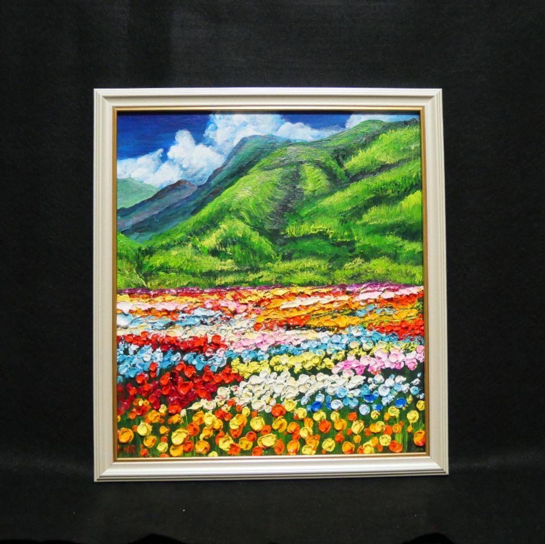 油絵 絵画 【flower park】