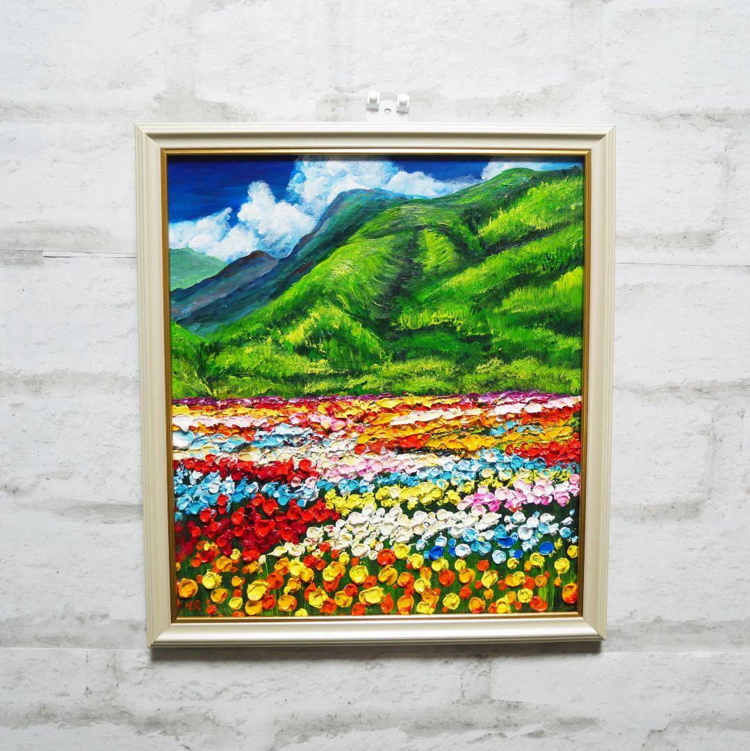 油絵 絵画 【flower park】