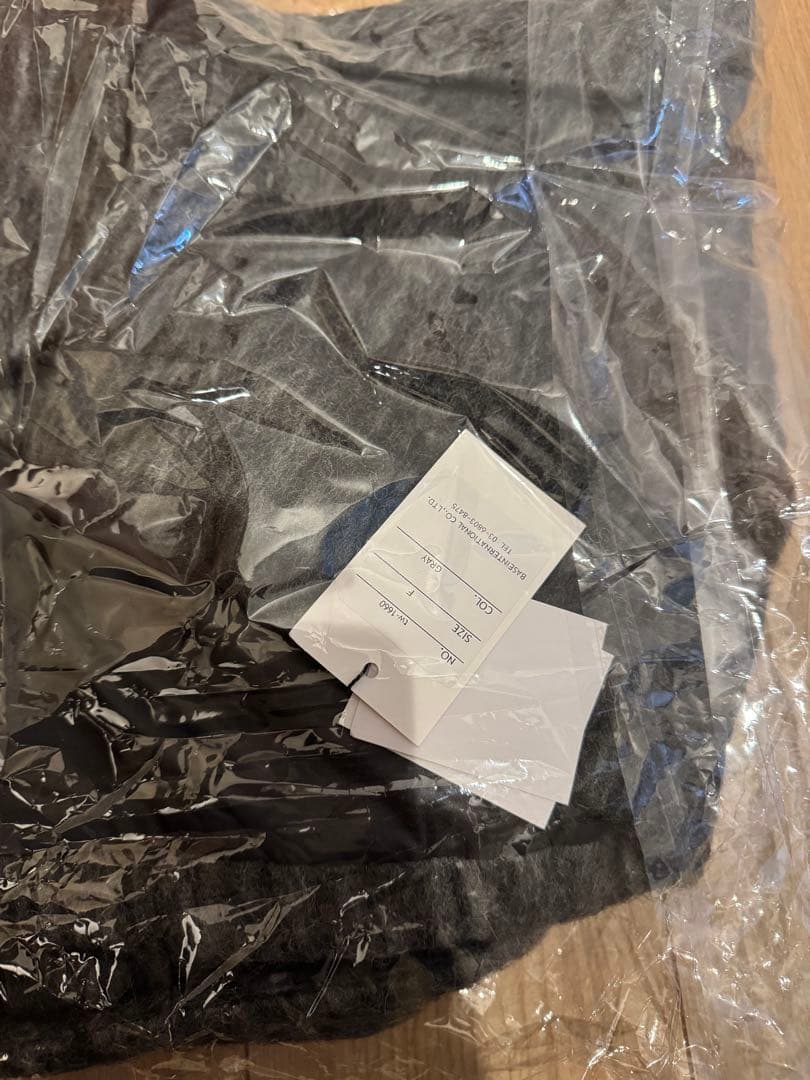 ベースメントオンライン モヘアシャギージャケットコート　gray