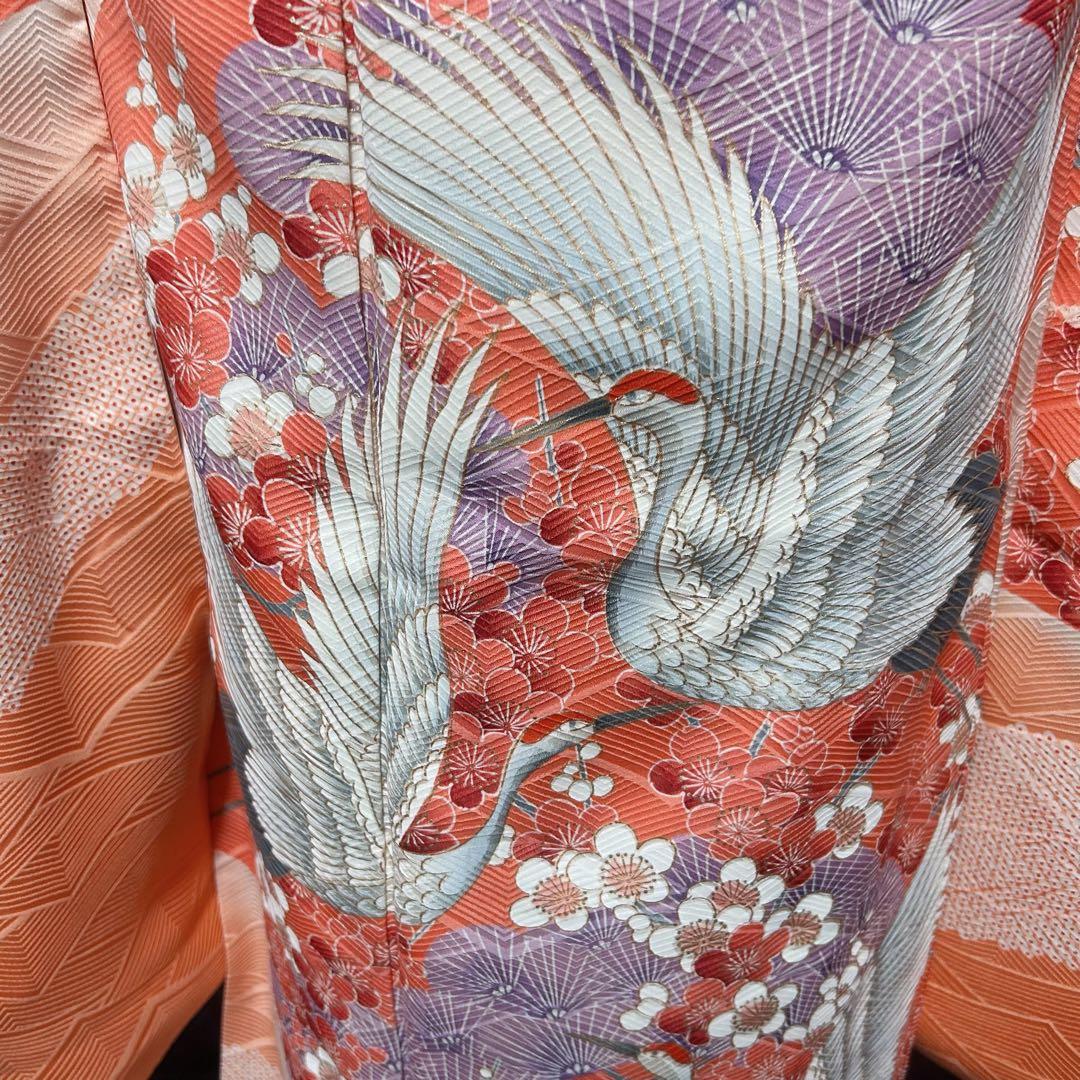 未使用近い　美品　袷　正絹　友禅　振袖　フルセット　6点