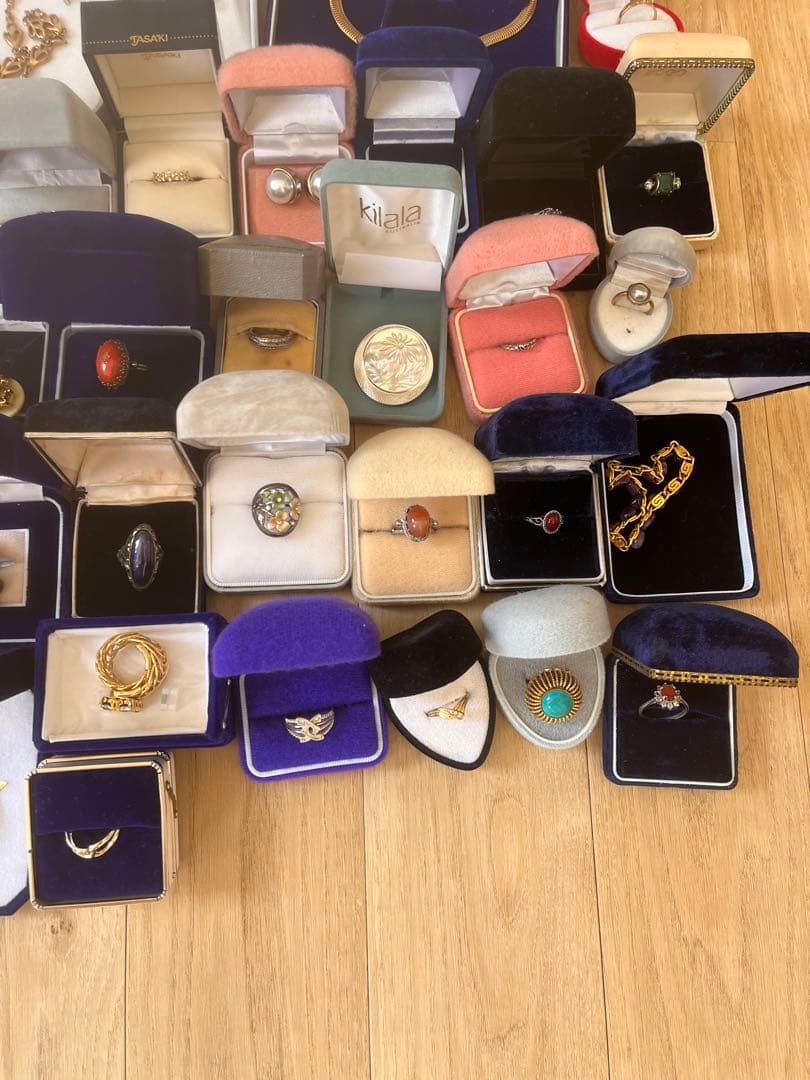 0118-1 遺品整理 指輪 ネックレス ブローチ アクセサリー まとめ