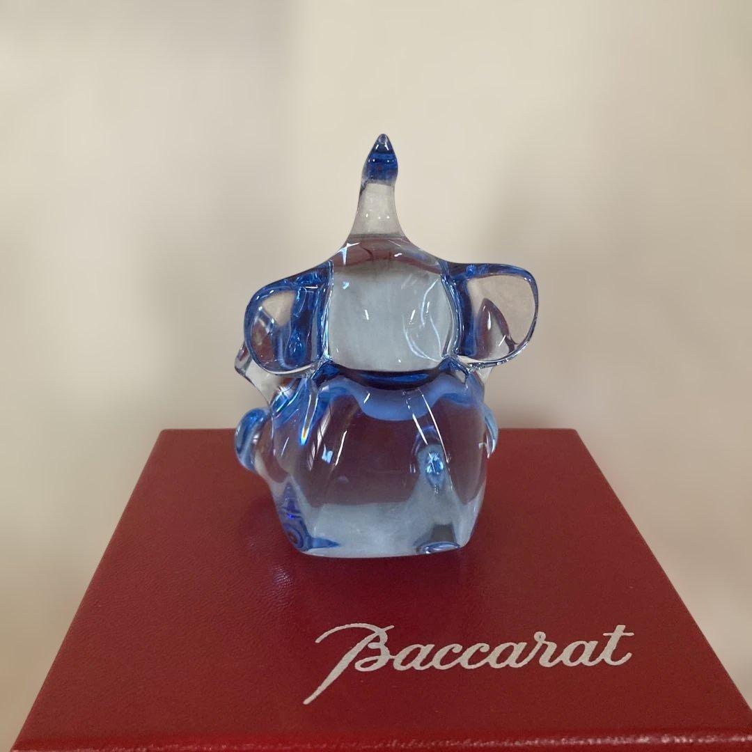 Baccarat バカラ クリスタル 象 エレファント ブルー系