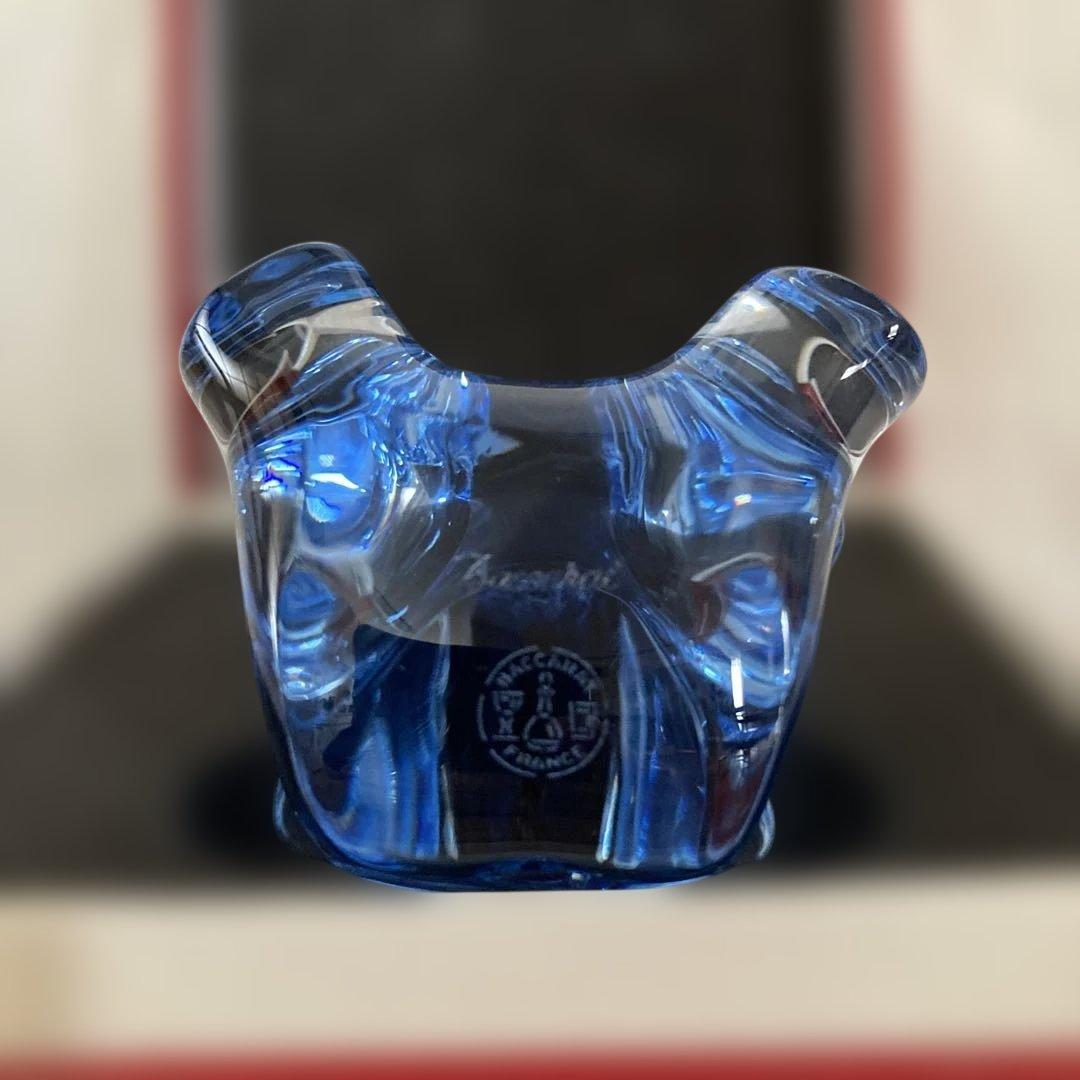 Baccarat バカラ クリスタル 象 エレファント ブルー系