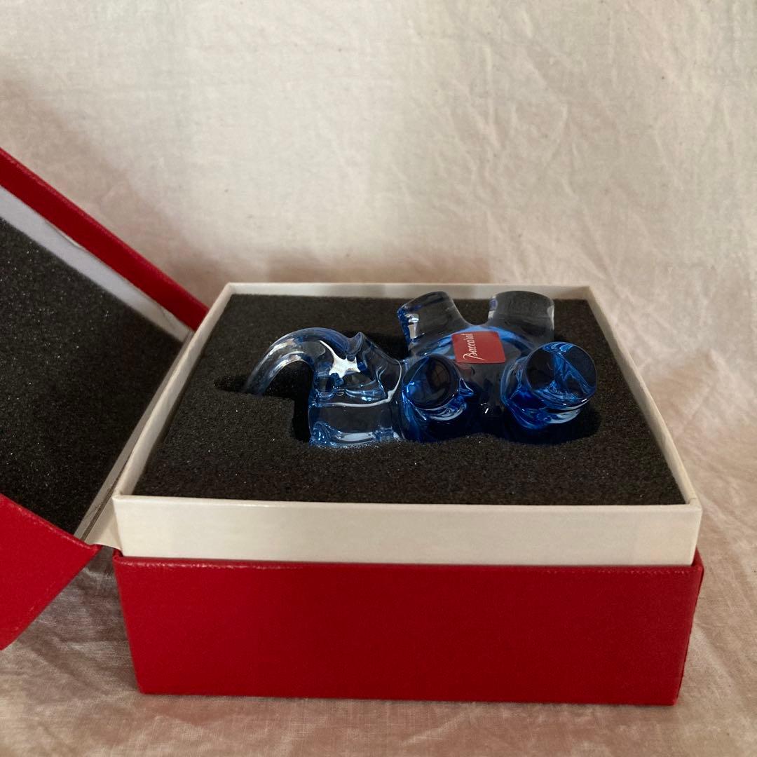 Baccarat バカラ クリスタル 象 エレファント ブルー系