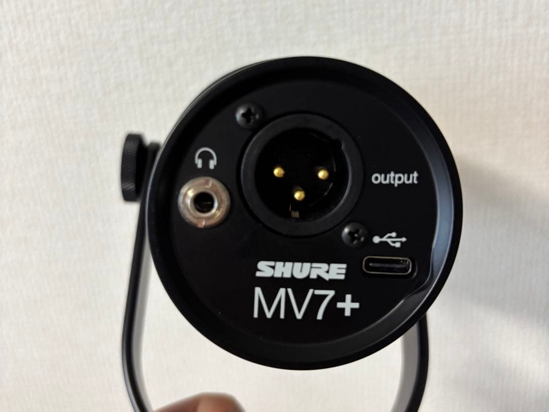 SHURE　シュア　MV7＋　ポッドキャストマイクロホン