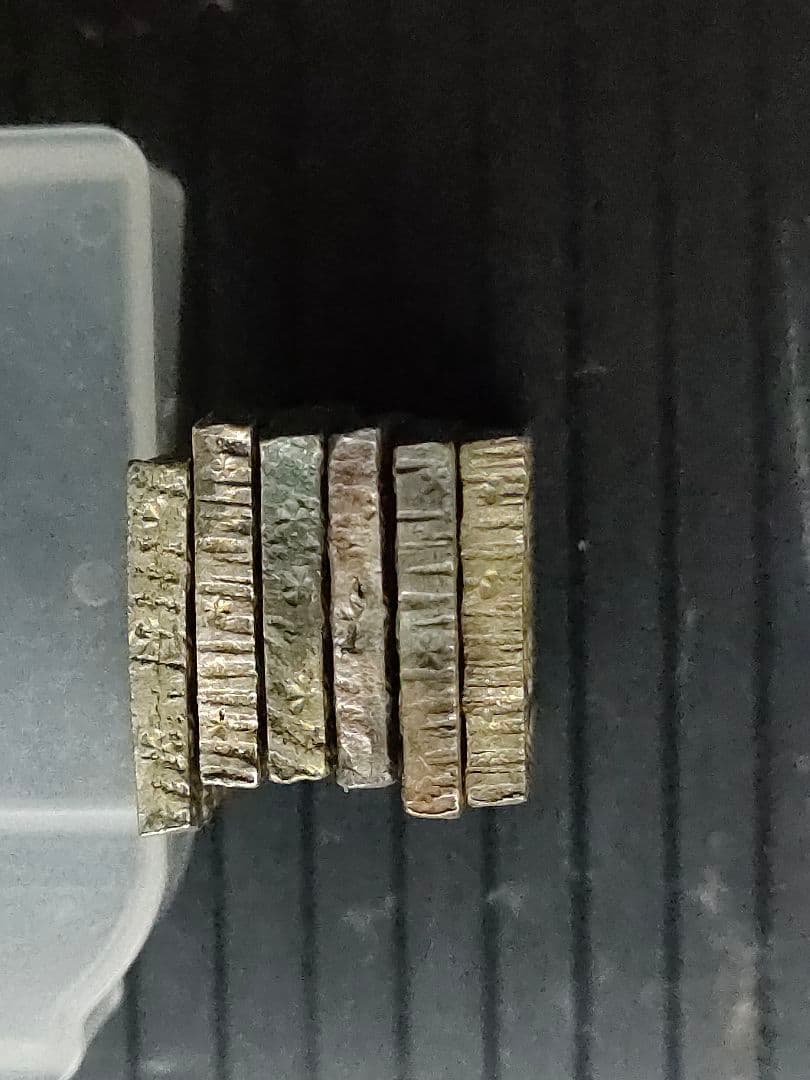 安政一分銀　6個セット