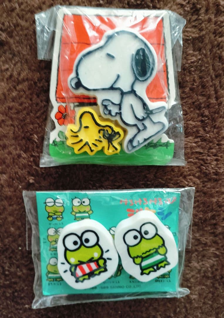 サンリオレトロ消しゴム 70年代80年代物 19点セット