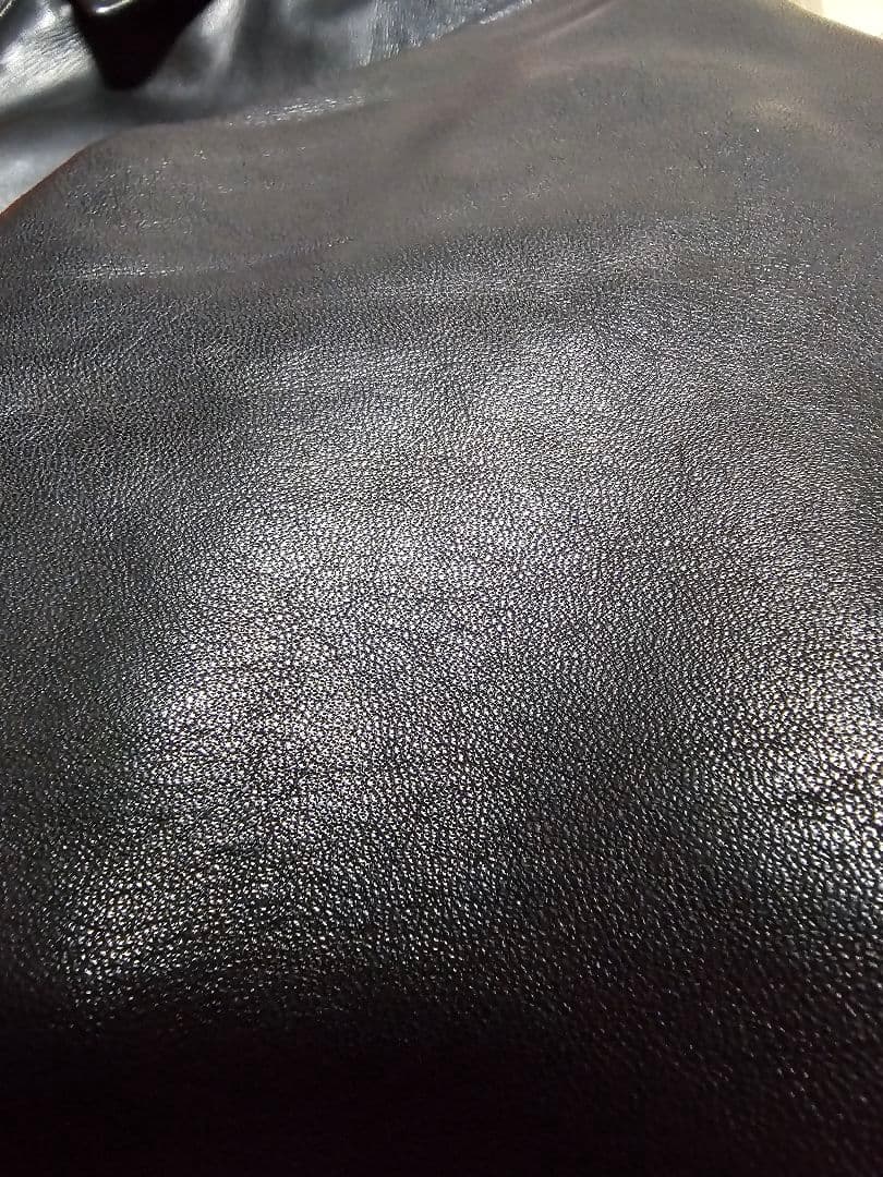 希少 美品 XLサイズ ナノユニバース シープスキン シングルライダース 黒 赤