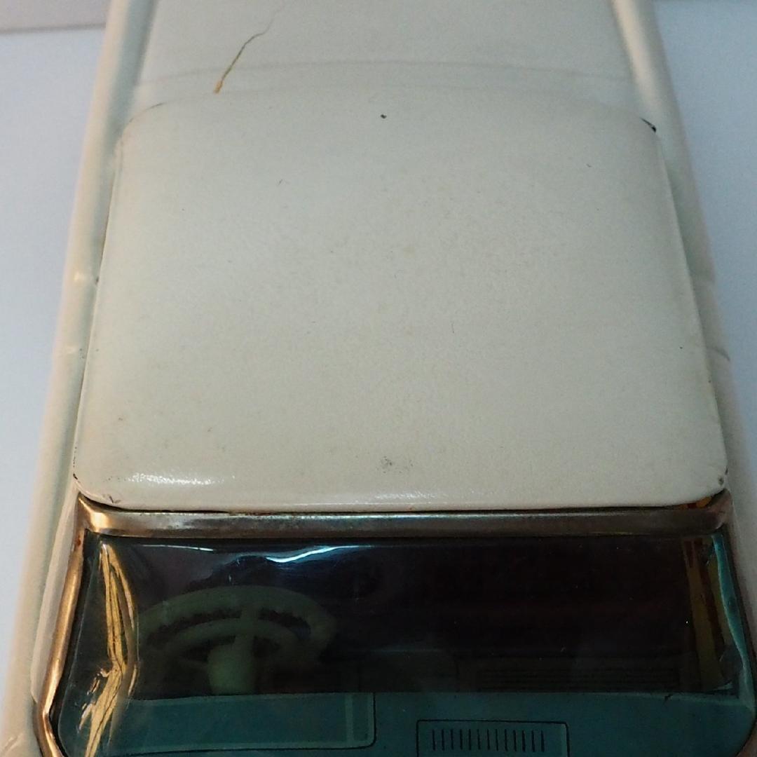 旭玩具【プリンス スカイライン スポーツ白リペイント】当時物ブリキ製ミニカー