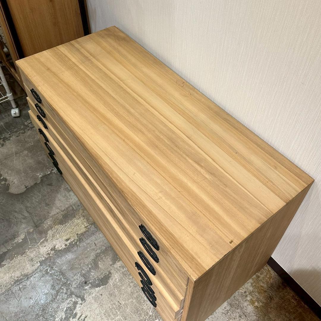 iΦ【 2個セット 】桐箪笥 タンス 和箪笥 着物収納 浅型 セパレート