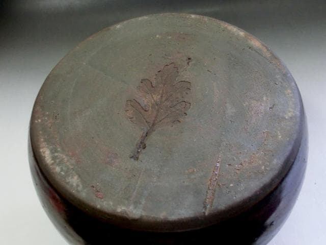 壷■古丹波焼 花瓶 涙艮 徳利 押し葉 花器 一輪挿し  時代物 骨董■18cm