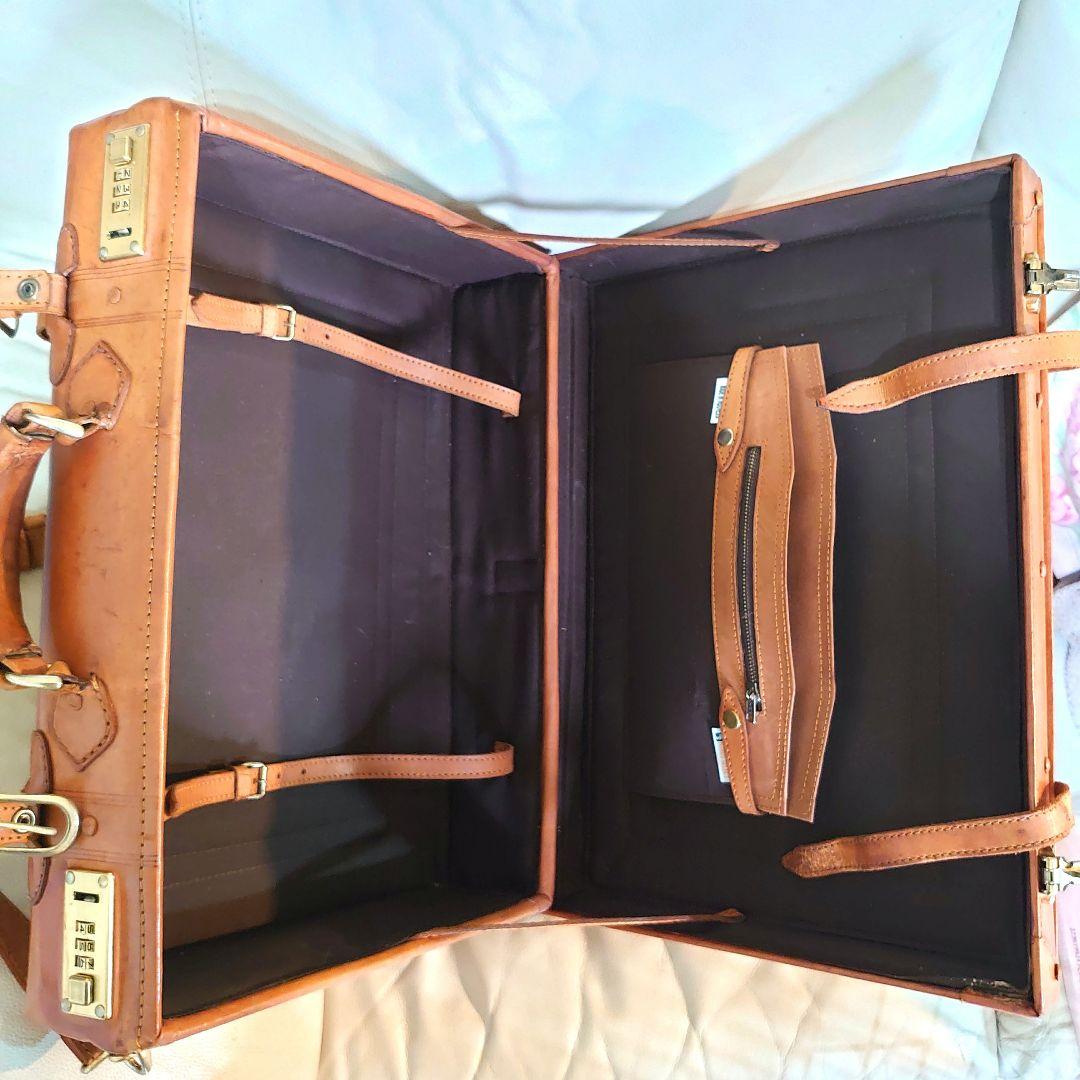 本革製　トランクケース ブラウン（ハンズセレクト）