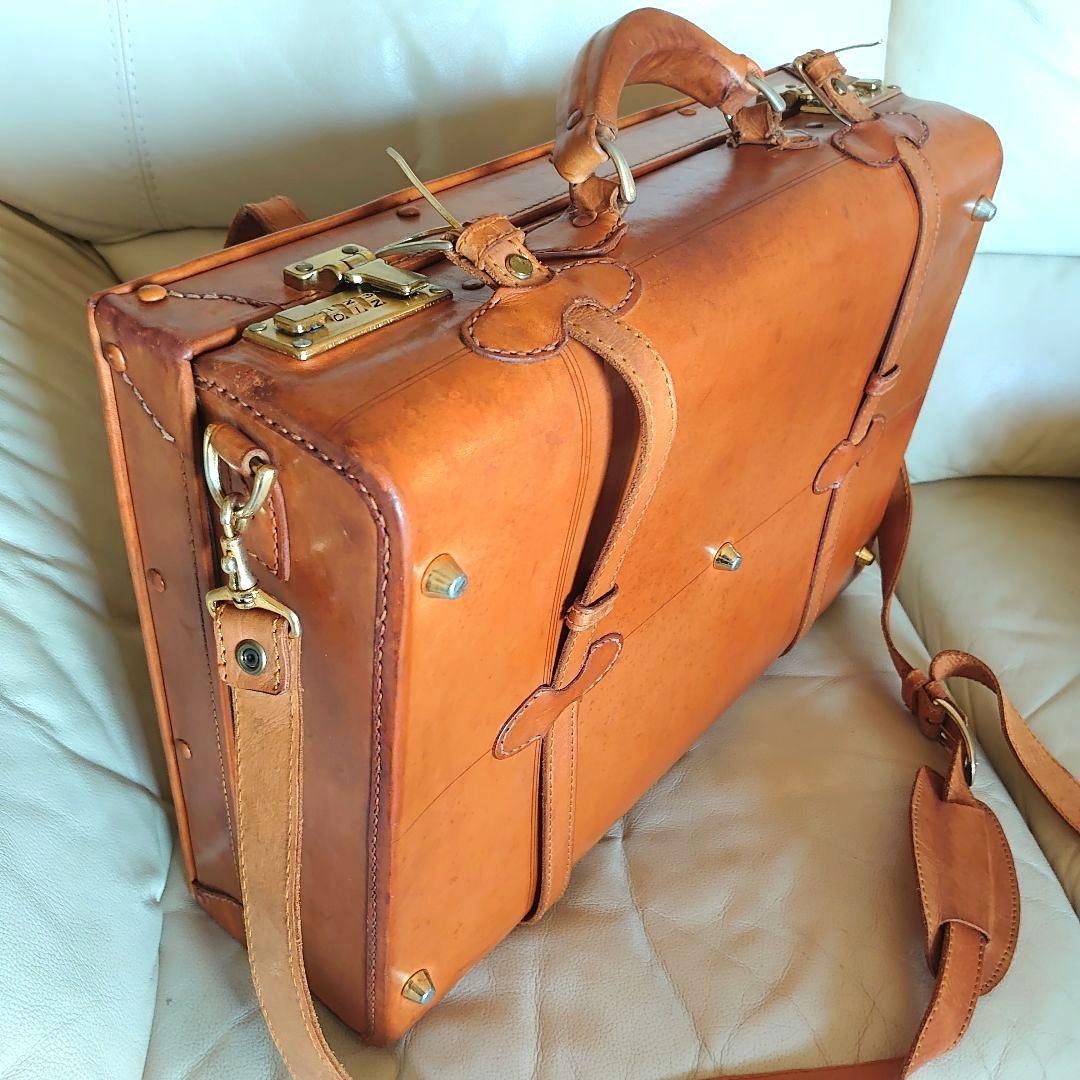 本革製　トランクケース ブラウン（ハンズセレクト）