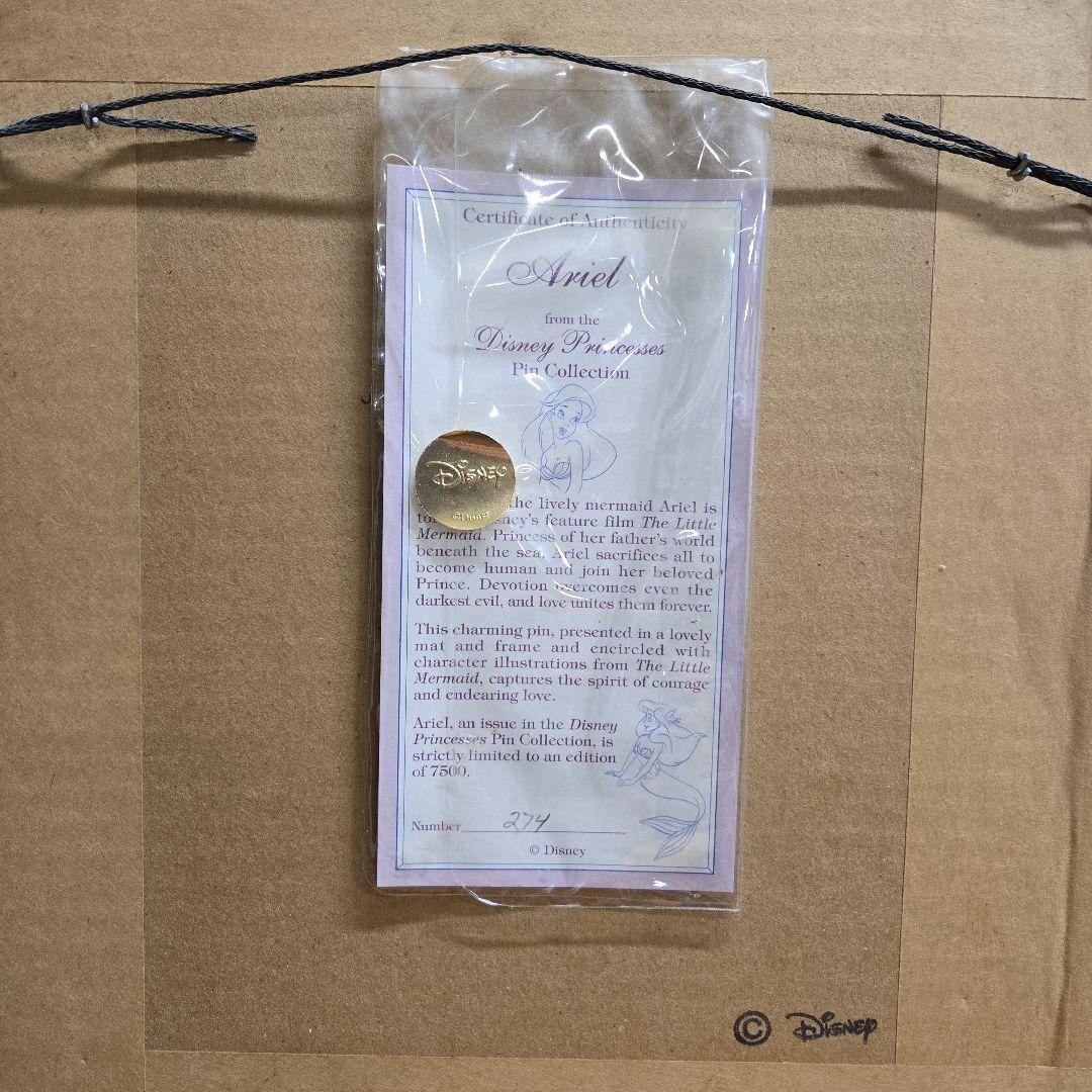 Disney　アリエルとエリックの限定アート作品