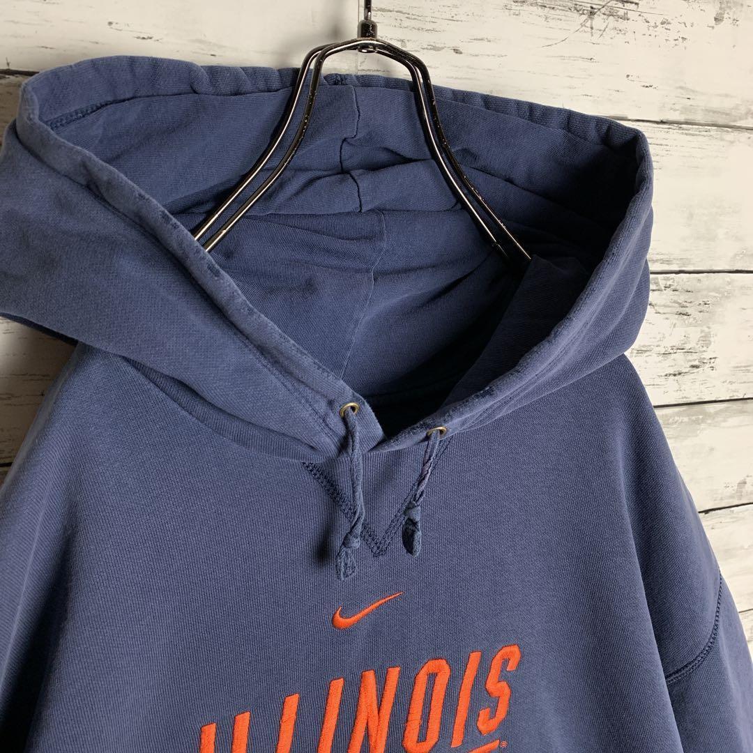 【即完モデル‼︎】NIKE☆XXL 刺繍 カレッジロゴ パーカー D28