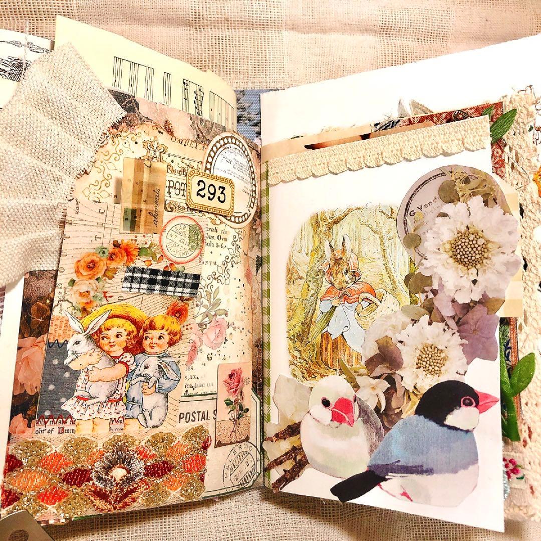 ジャンクジャーナル雑記帳 天使 アンティーク ジャンクジャーナル コラージュ