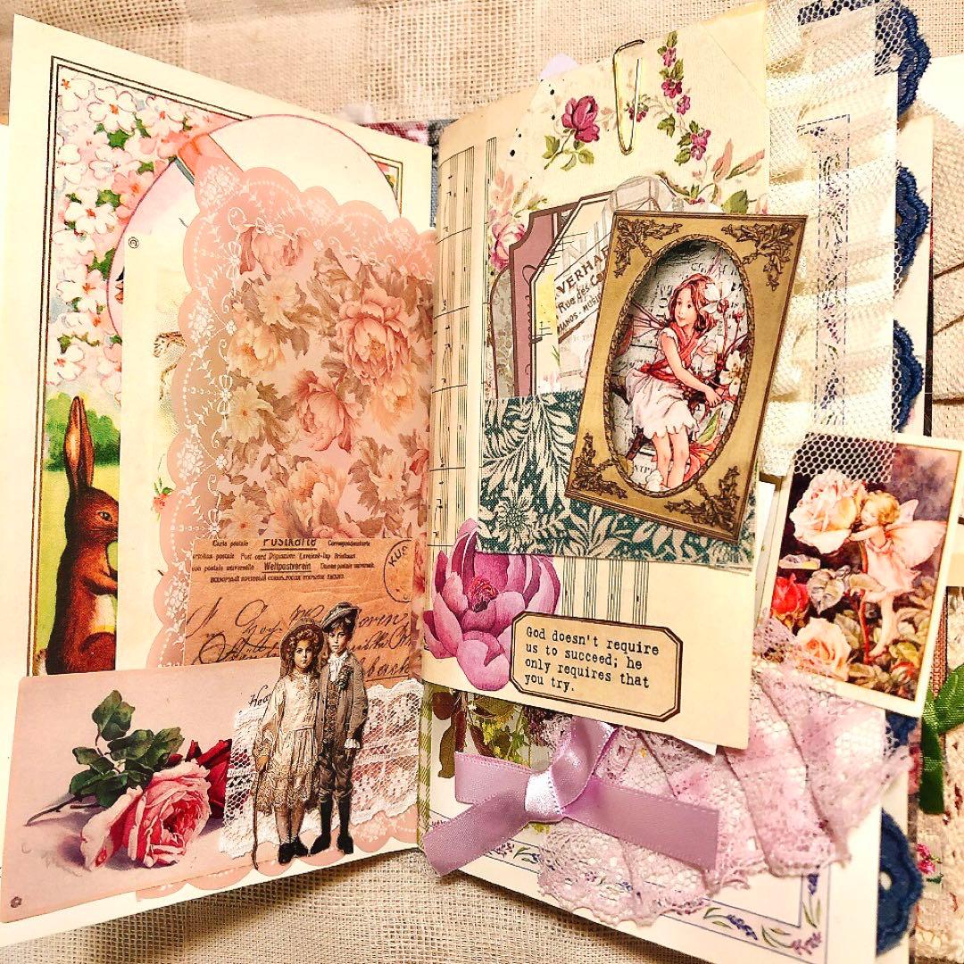 ジャンクジャーナル雑記帳 天使 アンティーク ジャンクジャーナル コラージュ