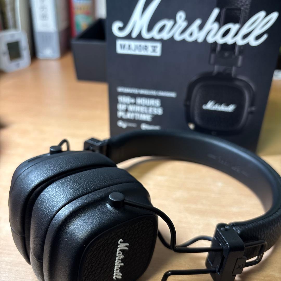 マーシャルMAJOR V ブラック オンイヤーワイヤレスヘッドホン