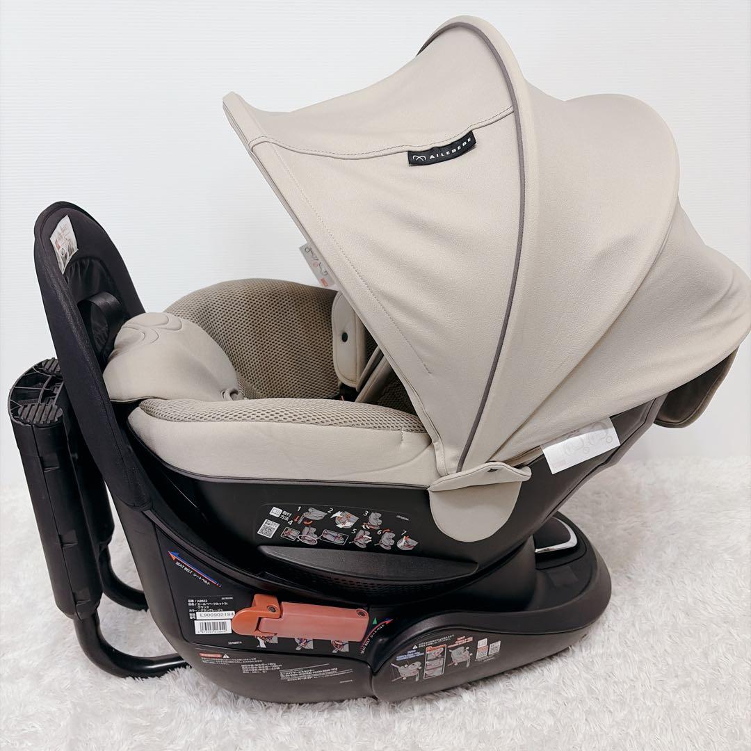 【美品】エールベベ　チャイルドシート 　クルット5s 　グランス　360°回転