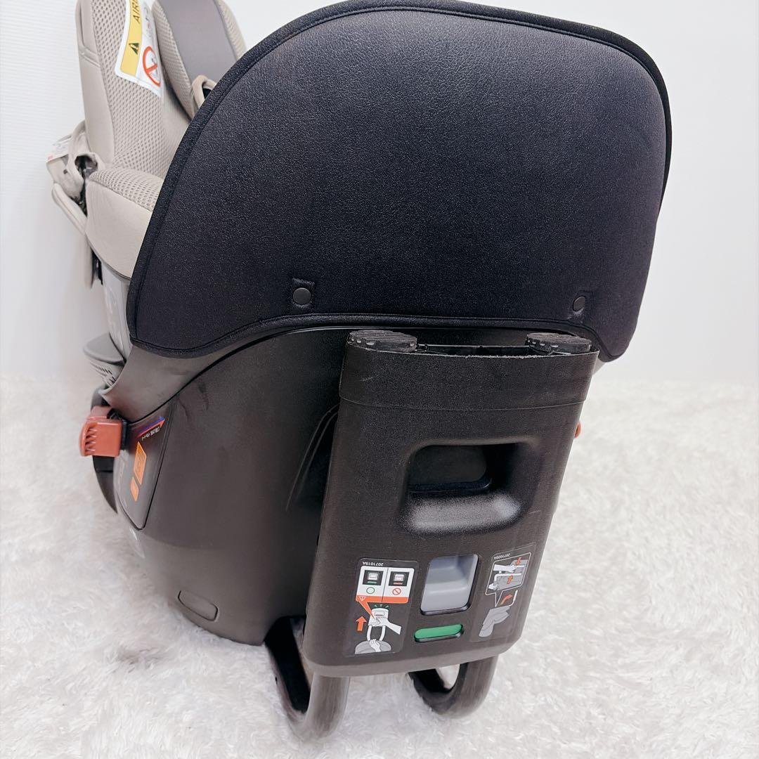 【美品】エールベベ　チャイルドシート 　クルット5s 　グランス　360°回転