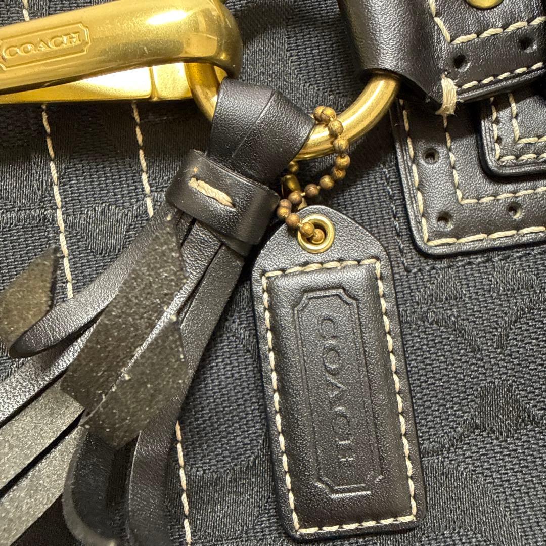 Coach ブラック ハンドバッグ 中型