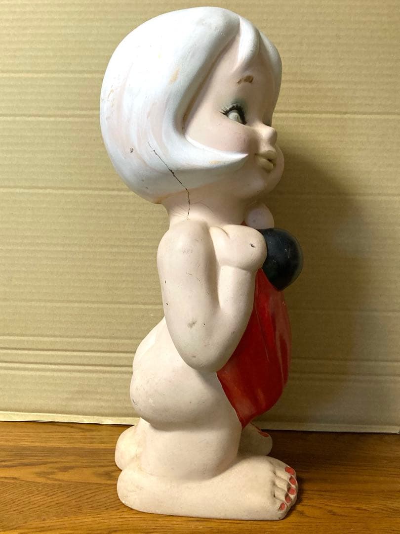 60年代 アンティーク 美少女 美女 ダンベル ボディビル フィギュア 当時物