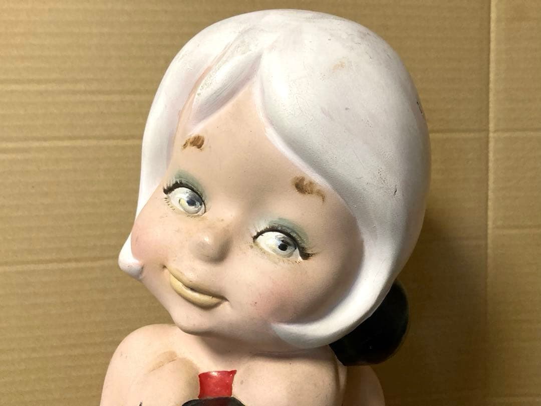 60年代 アンティーク 美少女 美女 ダンベル ボディビル フィギュア 当時物