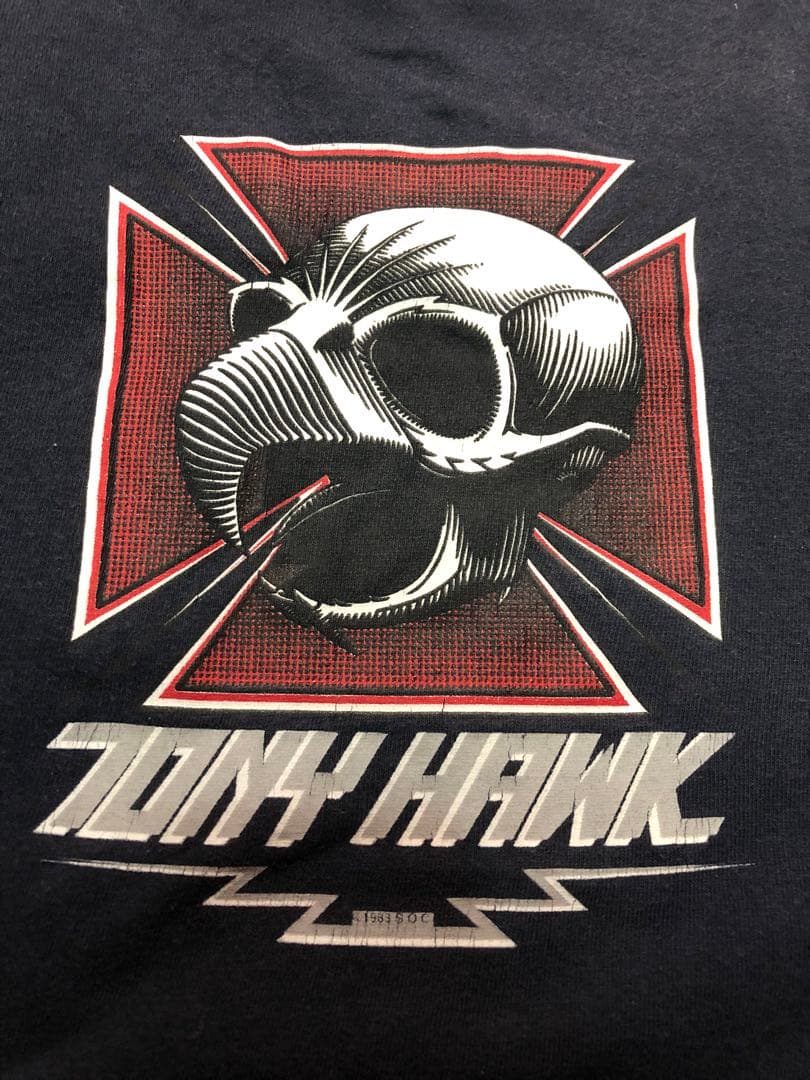 90s TONY HAWK Tシャツ ネイビー 紺 トニーホーク ヴィンテージ