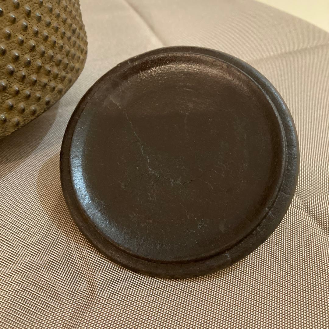 未使用　南部鉄瓶 成龍堂鋳造所・及川光正氏/齋峰作　 別製平南部型アラレ2.3L