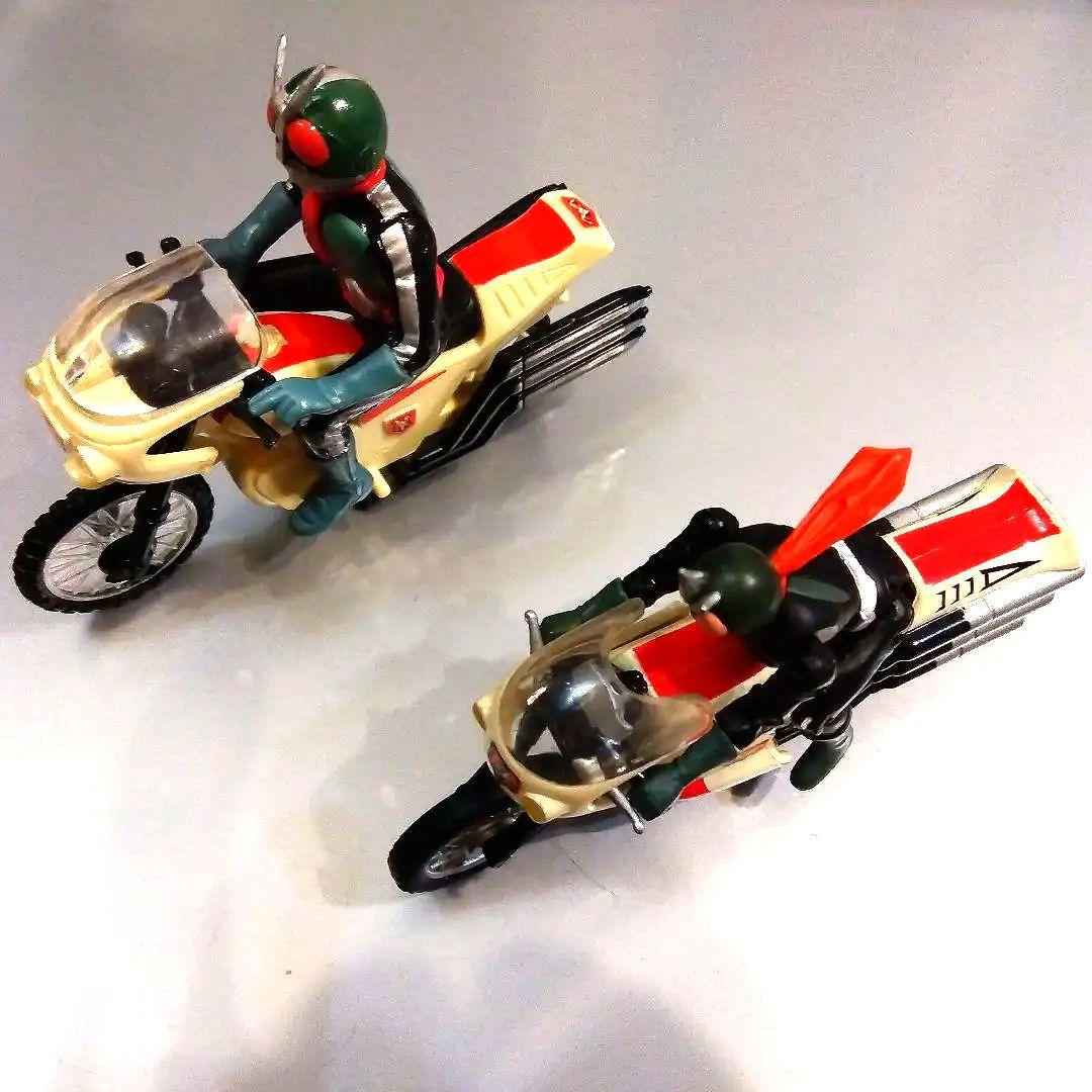 昭和レトロ昭和おもちゃ　仮面ライダーシリーズフィギュア2個　骨董品
