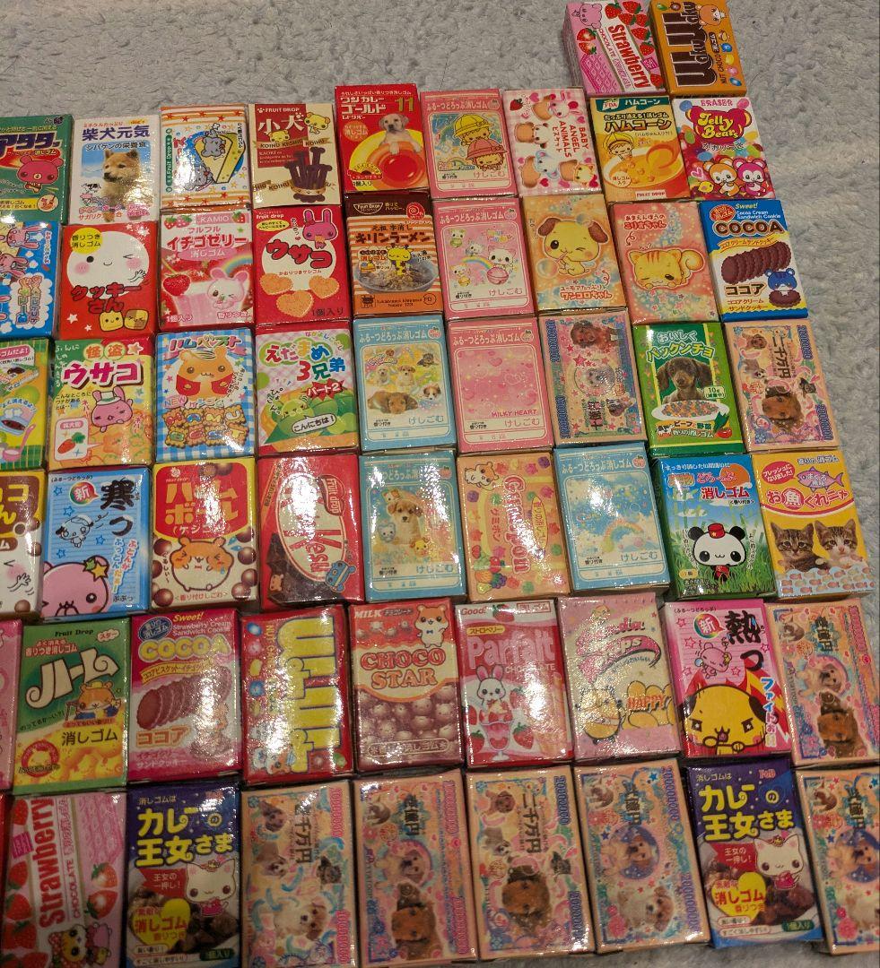 平成レトロ 当時物 お菓子 消しゴム 86個 まとめ売り