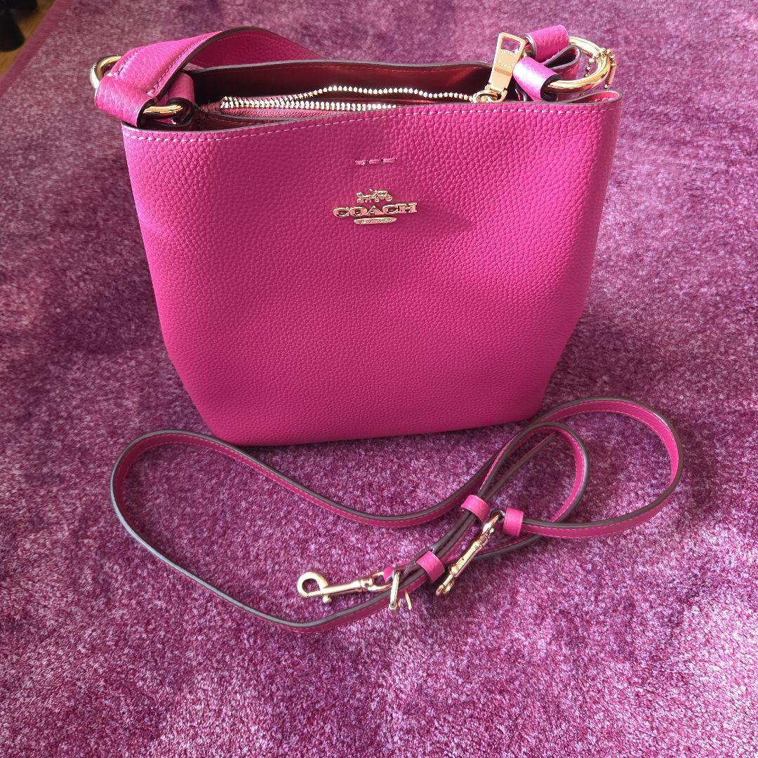 メルハナさん専用　[美品] COACH　ピンク レザー ショルダーバッグ