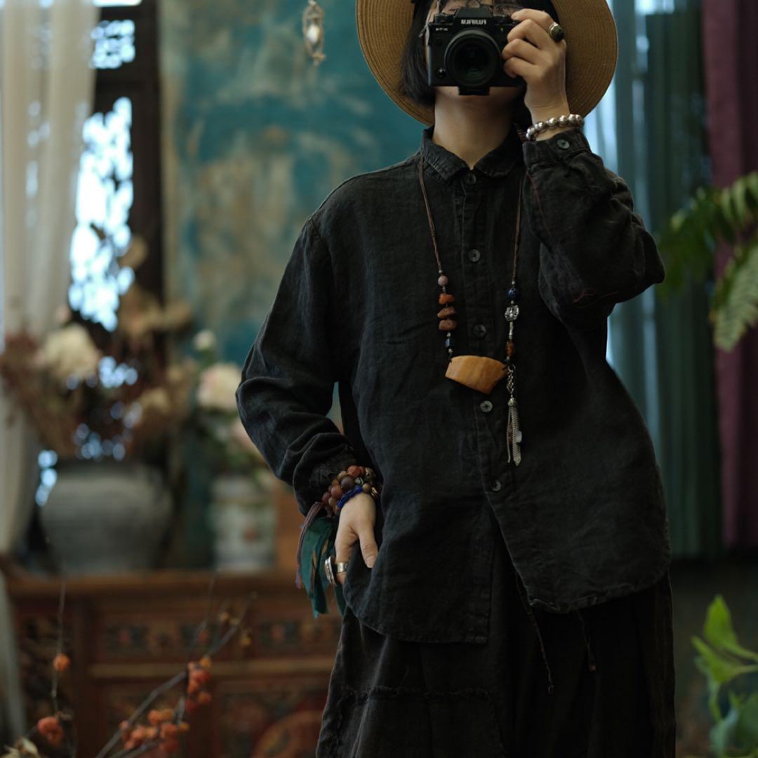 バイキンマン☆*°さん　専用アンティーク調パッチワークゆったりパンツ