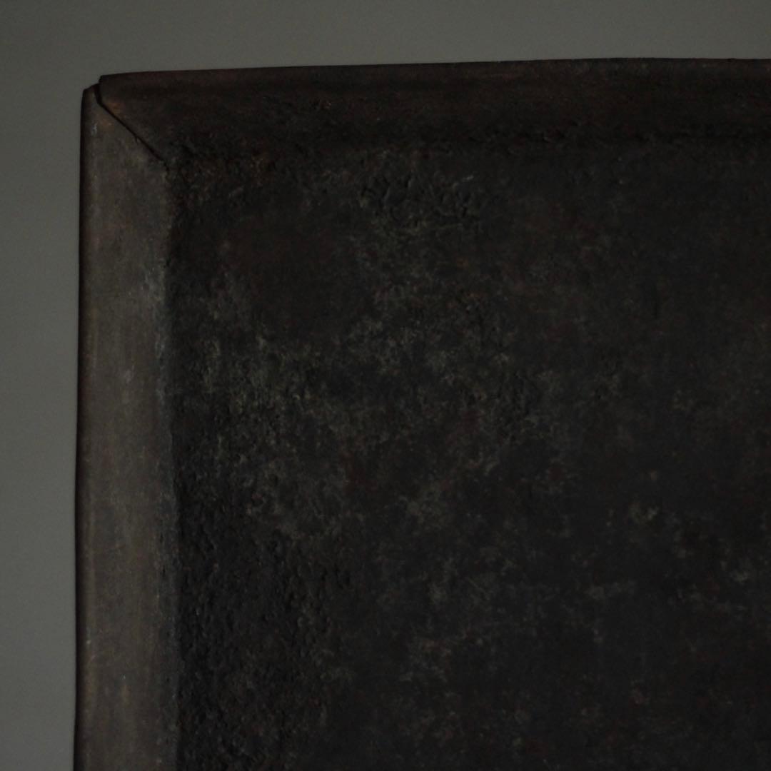 大きな 鉄の トレイ 古道具 アンティーク オブジェ 鉄製トレー