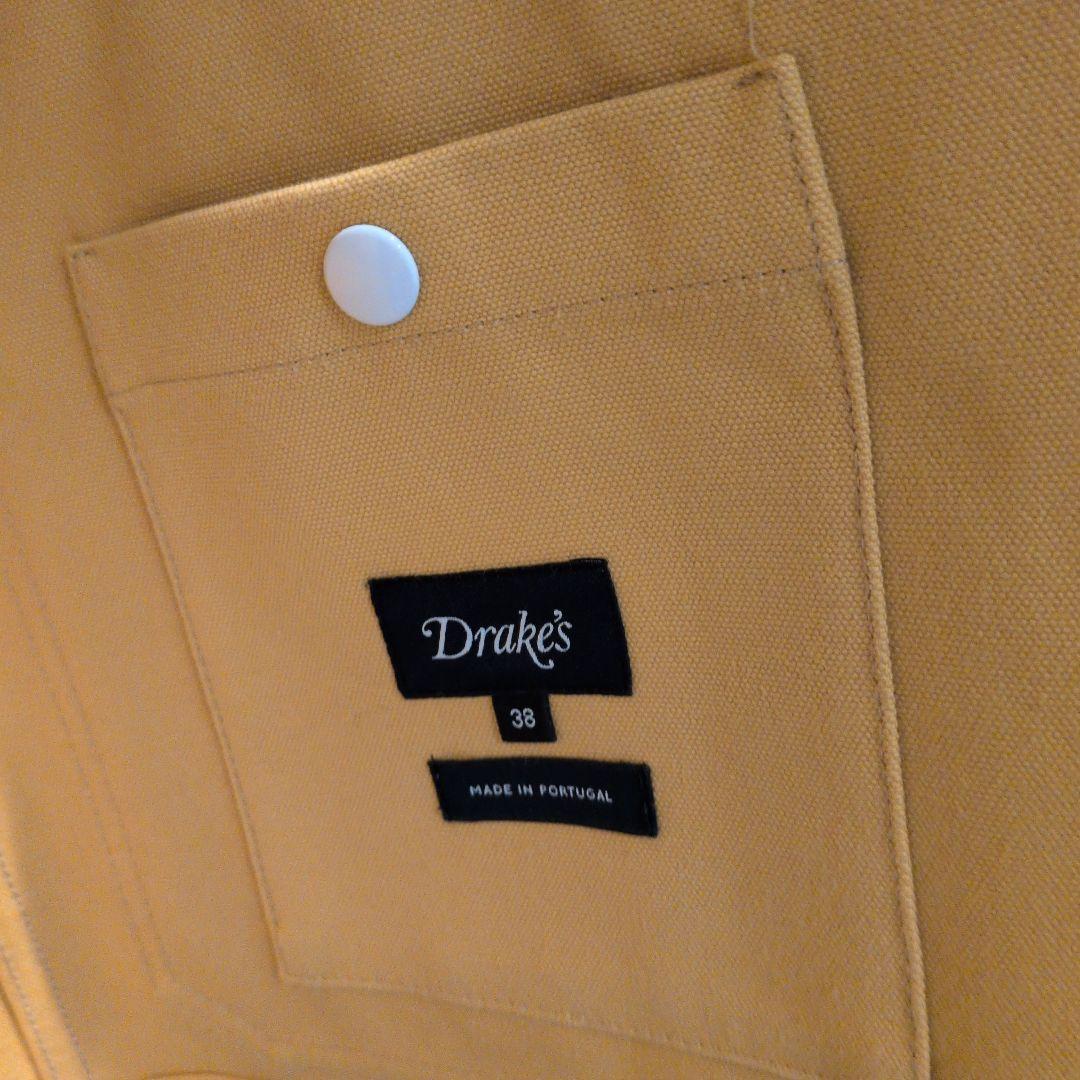 極美品 Drake's コットンキャンバス チョアコート (Size 38)