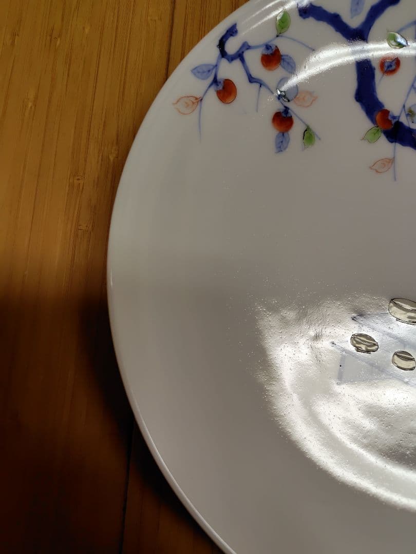 十二代　酒井田柿右衛門 希少作 染錦 初代図額皿共箱 25cm