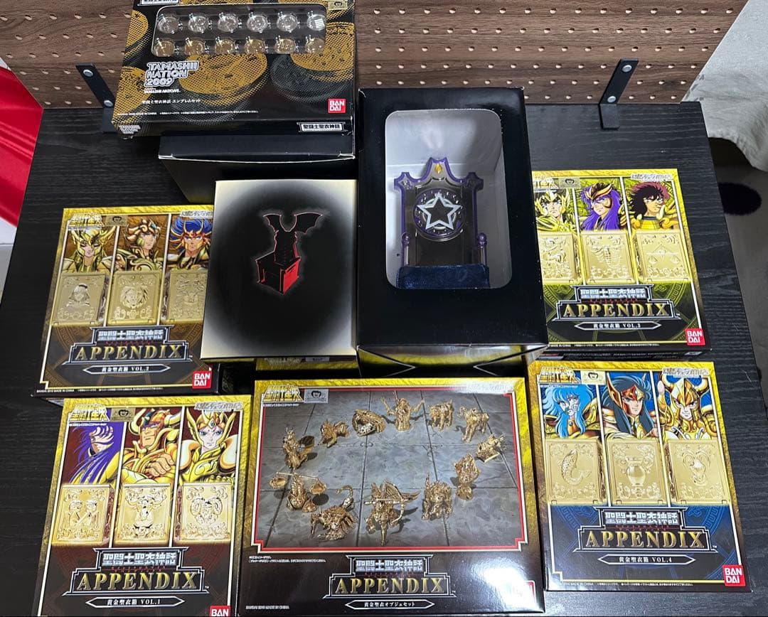 y*u様 聖闘士聖衣神話APPENDIX 黄金聖衣箱VOL1〜4&黄金聖衣オブジ