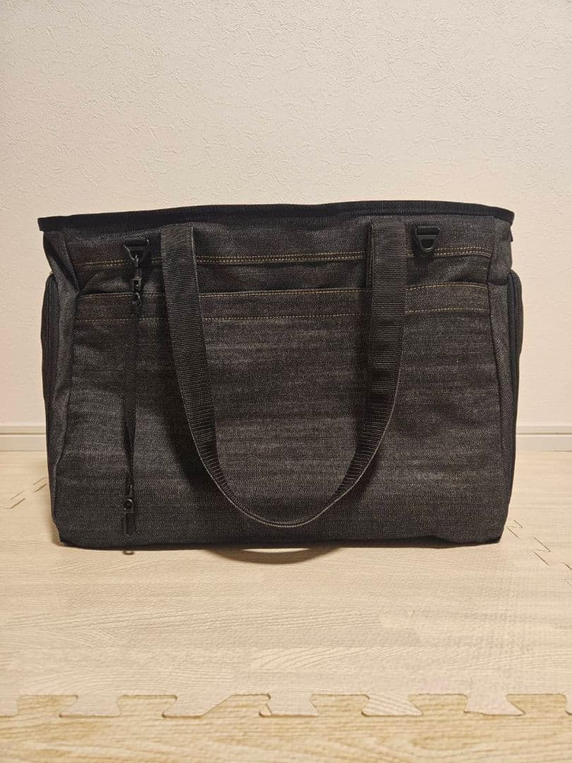 【L・I・P】洗えるキャリーバッグLサイズ デニムブラック