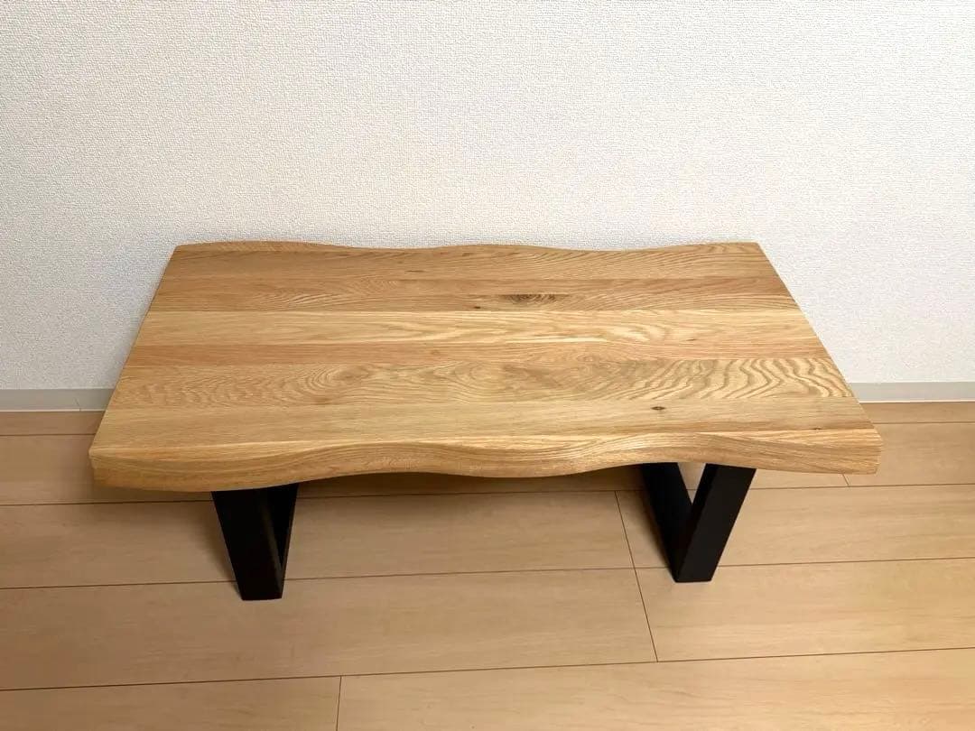 極美品　使用1週間　木製　オーク集成材　ローテーブル