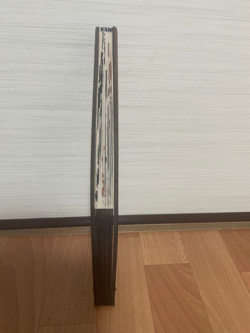 稀少名家盛丙云大师刻 牡丹诗文扇骨美術品 古董品收藏品