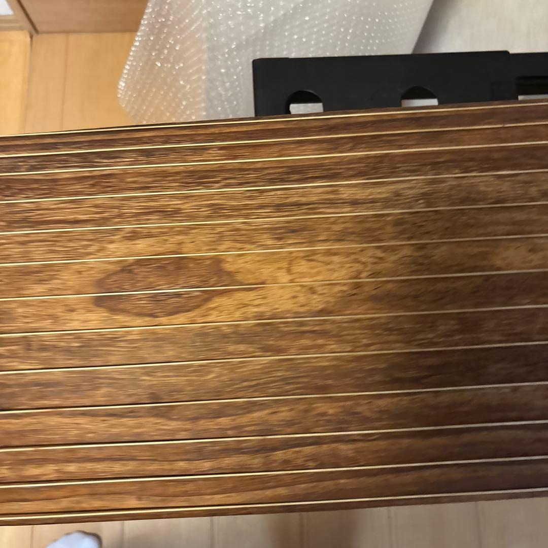 琴　お琴　箏　すだれ彫り　和楽器　13弦　花柄装飾　並甲　くり甲　f721