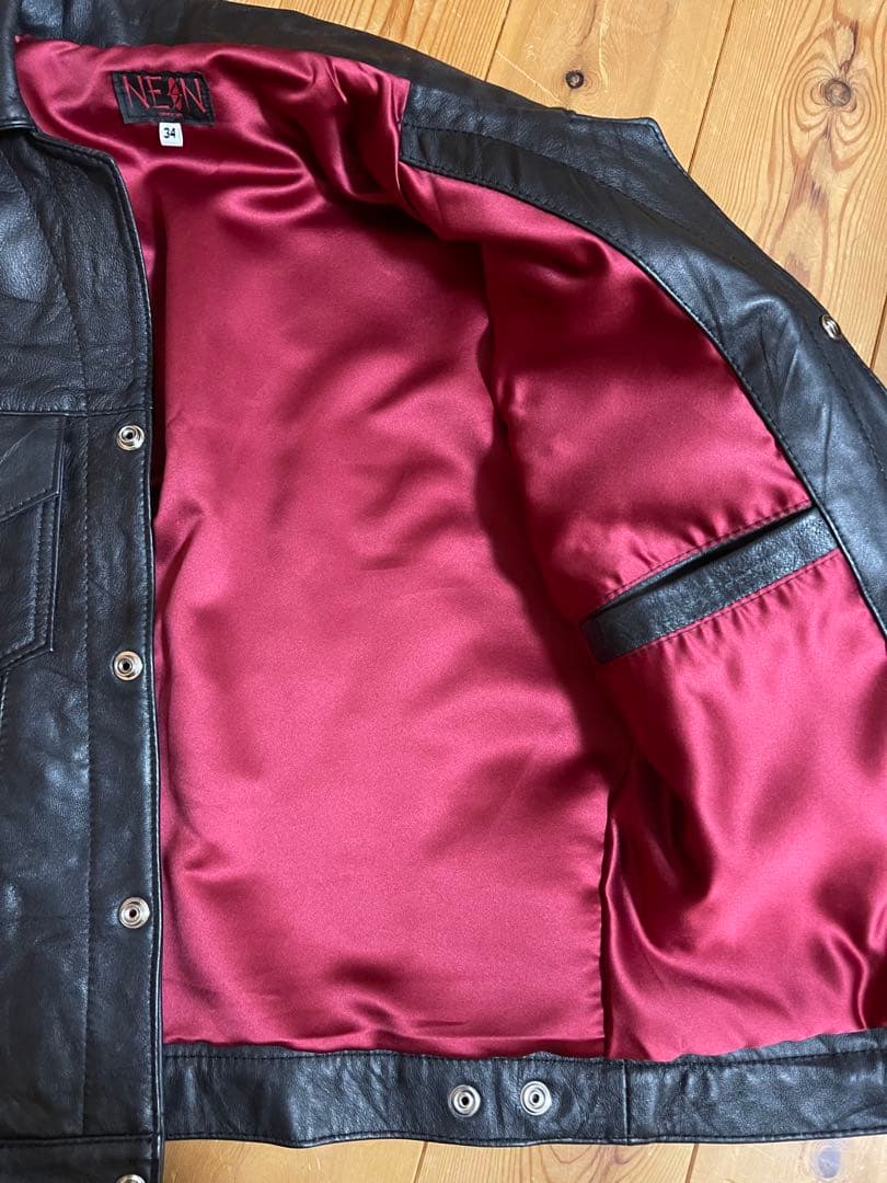 NEON LEATHER GARMENT ネオンレザー 666 パンク　革ジャン