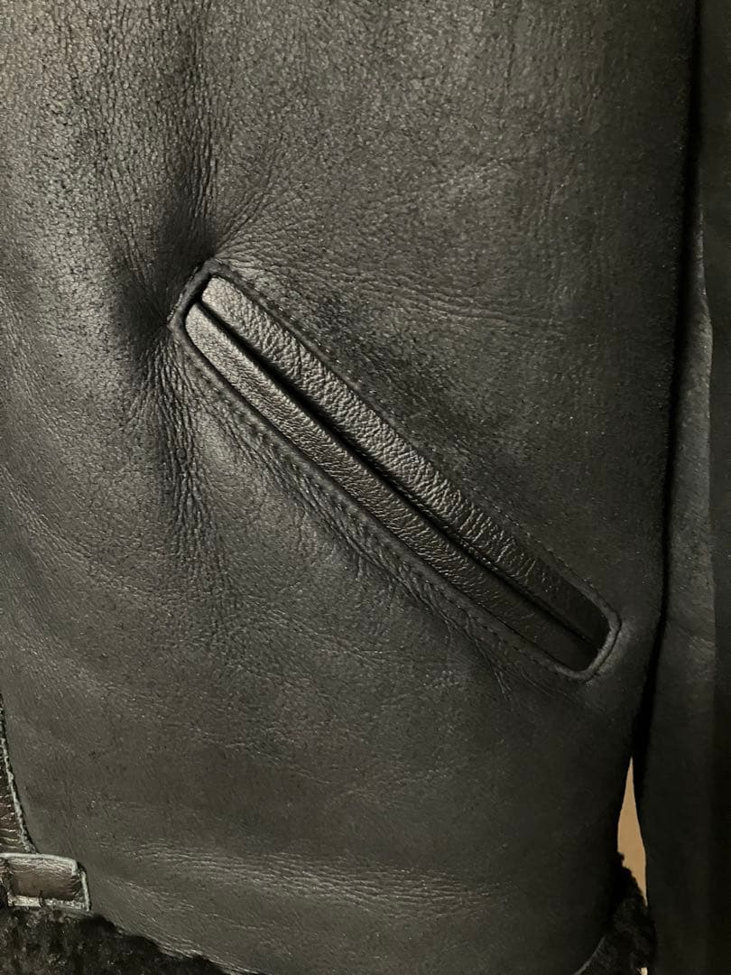 ショット×ロンハーマン　B6 ブラック　ムートン