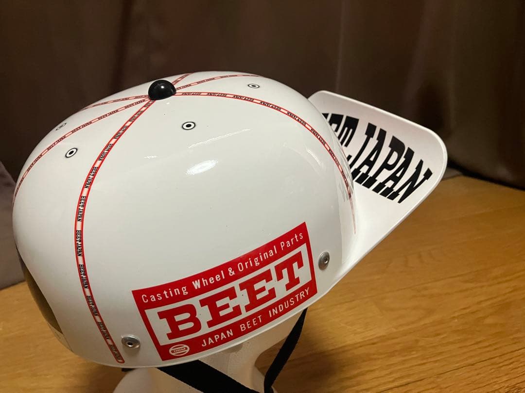 キャップ型ヘルメット　角ツバ　BEET 旧車會