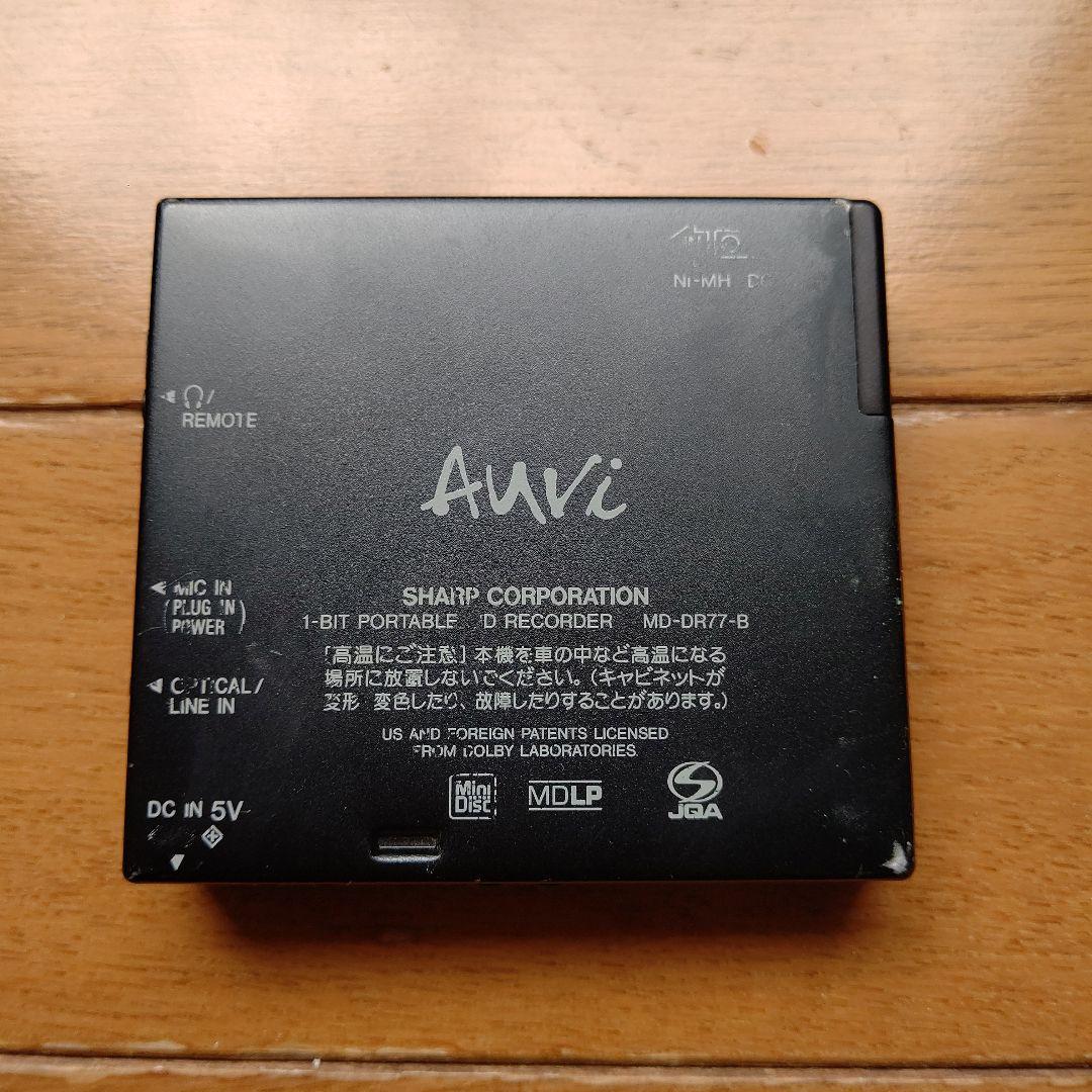 SHARP 1bitポータブルMDレコーダー MD-DR77-B
