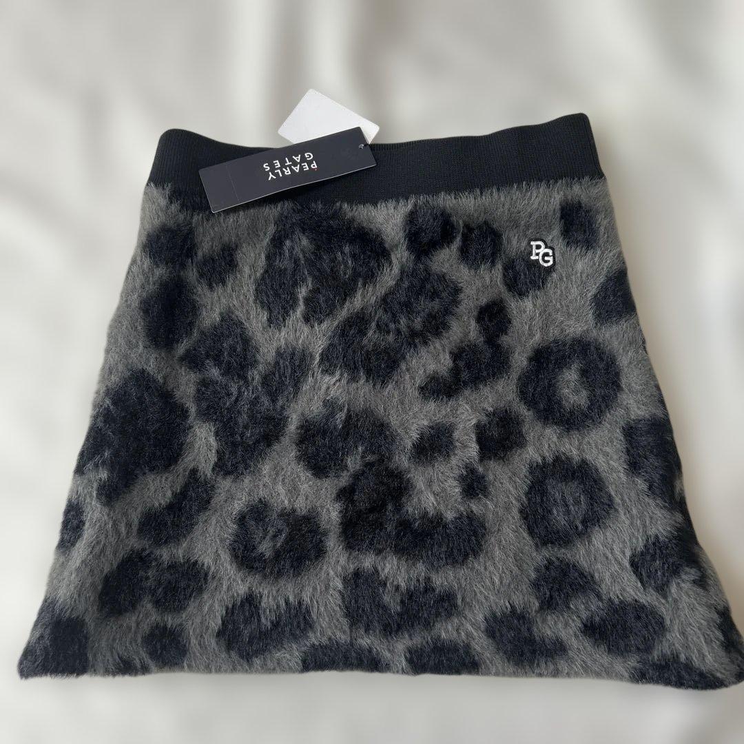 パーリーゲイツ☆新品タグ付☆レディース １(M)厚手フワフワ総柄スカート